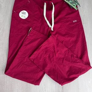 Iguana Med scrubs Pants Women’s Size 3XL Medflex II Wine